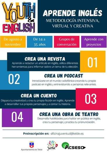 Cartel del curso de Inglés/TA.